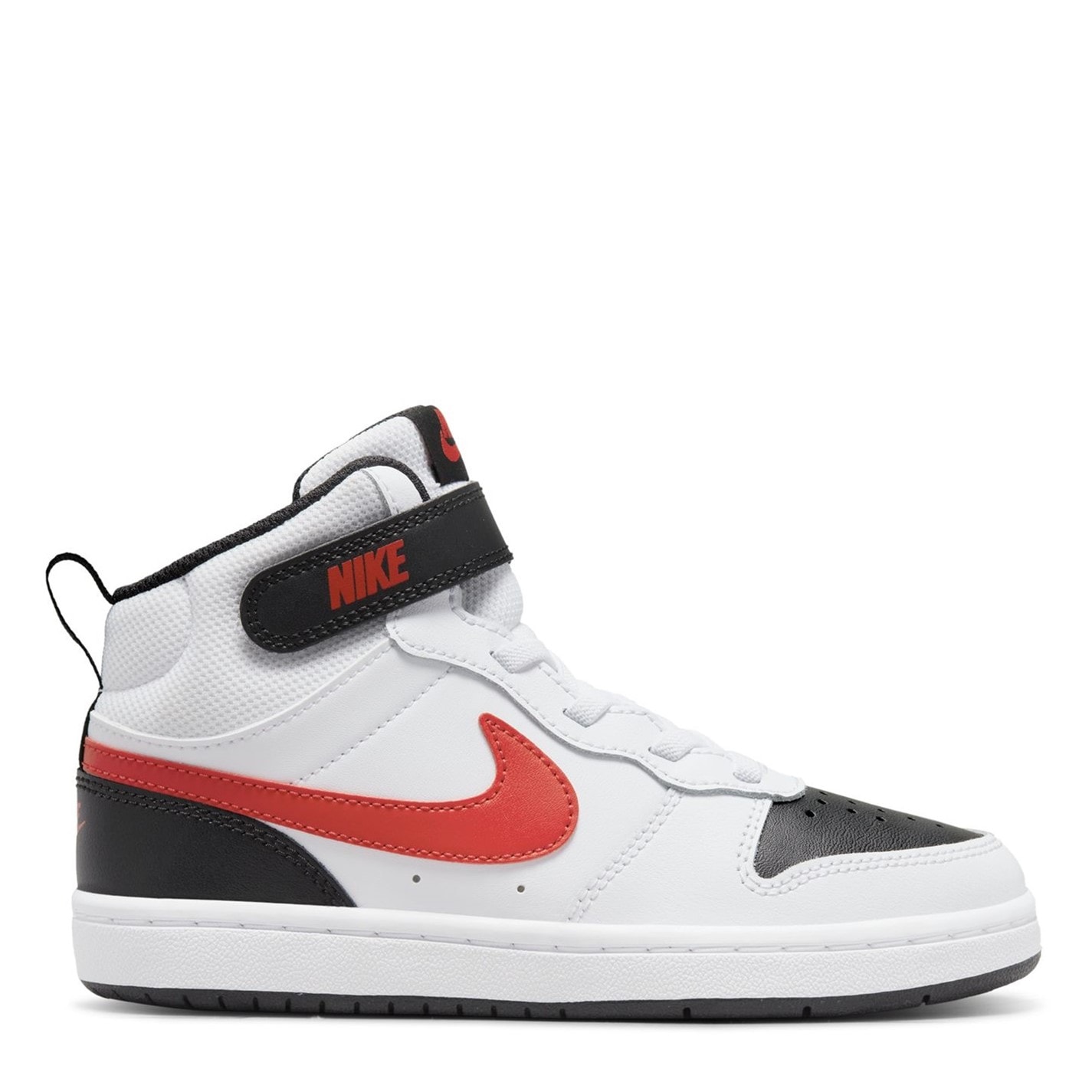 Nike Court Borough Mid 2 Little Shoe pentru Copii alb rosu negru