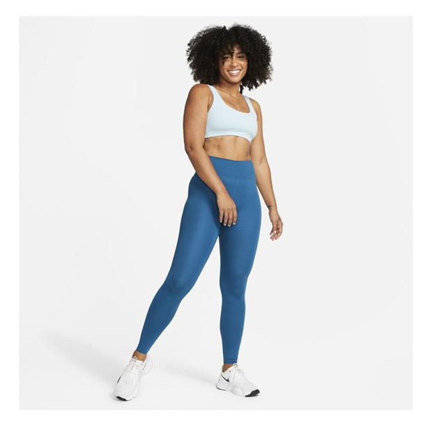 Bustiera sport Nike Alate All U Light-Support Lightly cu captuseala U-Neck pentru femei albastru