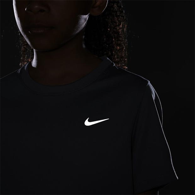 Nike Dri-FIT Miler Big () maneca scurta antrenament Top pentru baieti pentru Copii gri refl