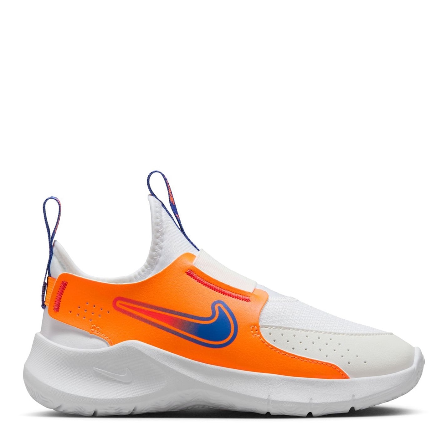 Nike Flex Runner 3 Little Shoes pentru Copii alb portocaliu