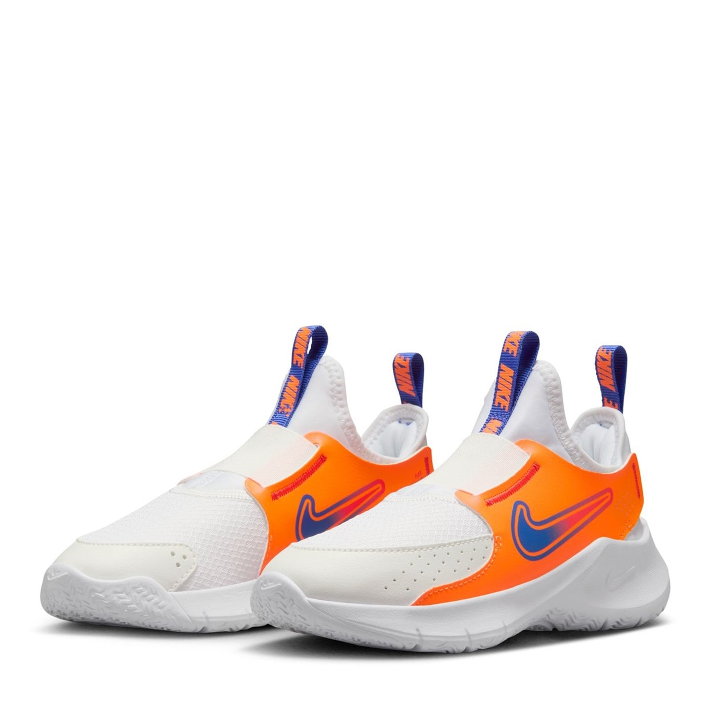 Nike Flex Runner 3 Little Shoes pentru Copii alb portocaliu