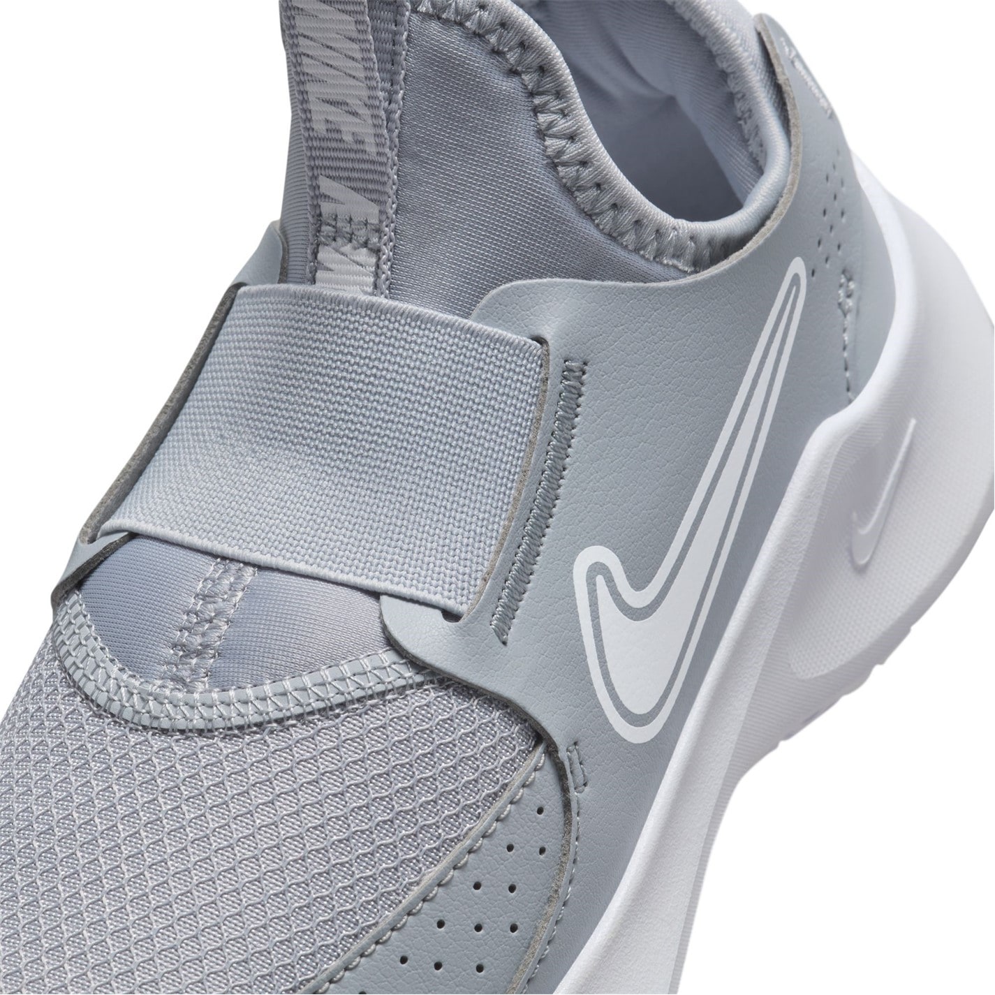 Nike Flex Runner 3 Little Shoes pentru Copii gri alb