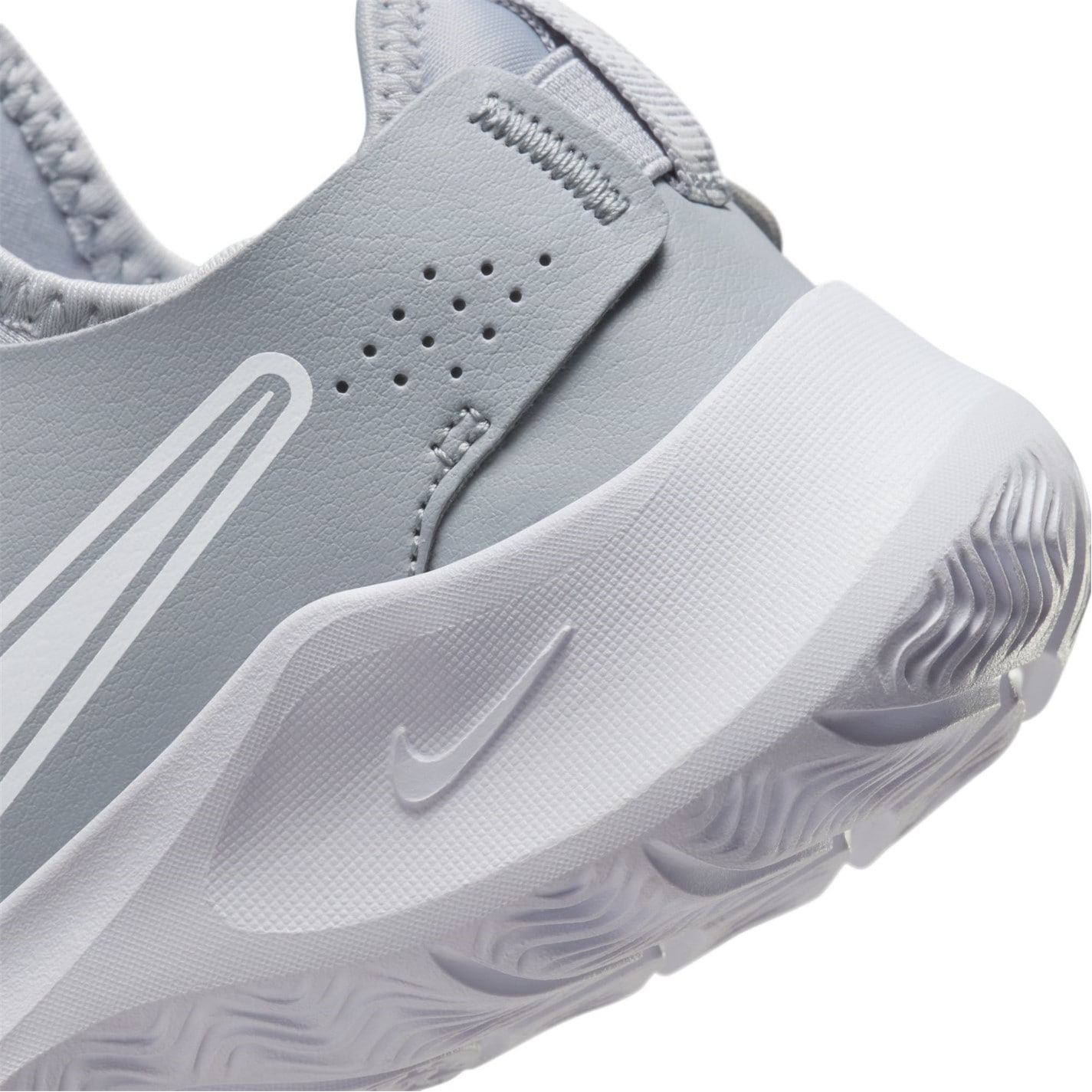 Nike Flex Runner 3 Little Shoes pentru Copii gri alb