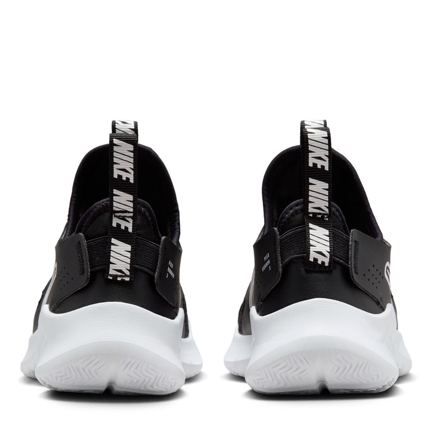 Nike Flex Runner 3 Little Shoes pentru Copii negru alb