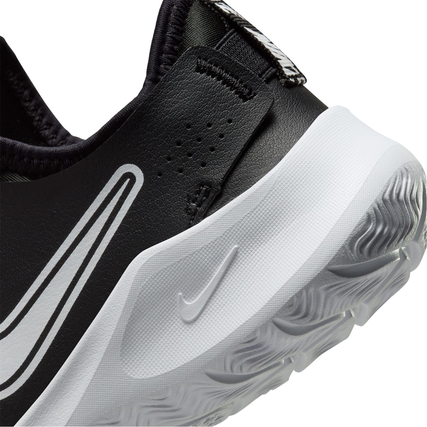 Nike Flex Runner 3 Little Shoes pentru Copii negru alb