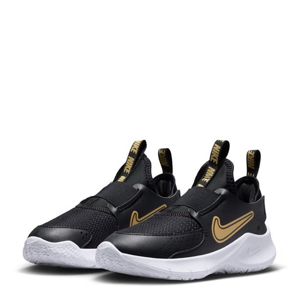 Nike Flex Runner 3 Little Shoes pentru Copii negru auriu