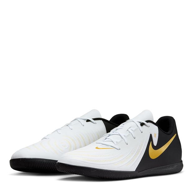 Ghete de fotbal Nike Phantom GX 2 Club sala alb negru auriu