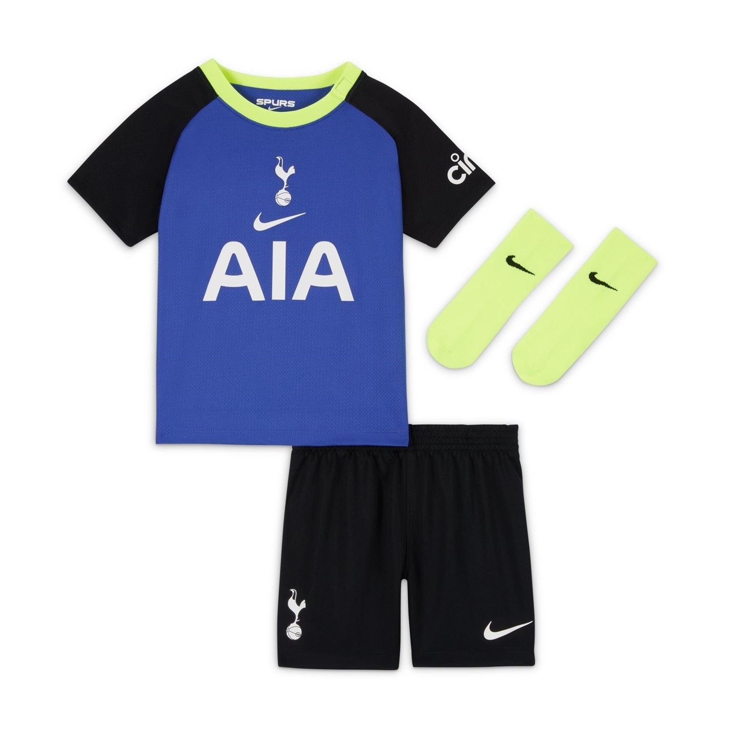 Compleu fotbal Nike Hotspur 2022/23 Away / Nike pentru Bebelusi pentru Bebelusi albastru negru