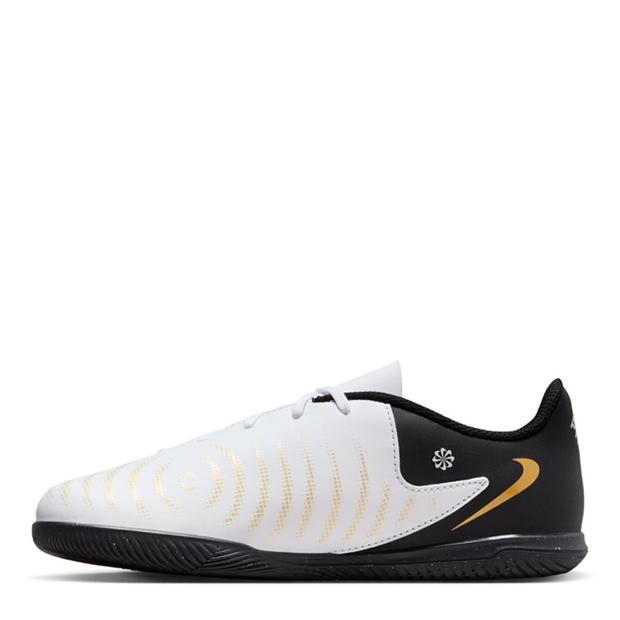 Ghete de fotbal Nike Phantom GX 2 Club Juniors sala . alb negru auriu