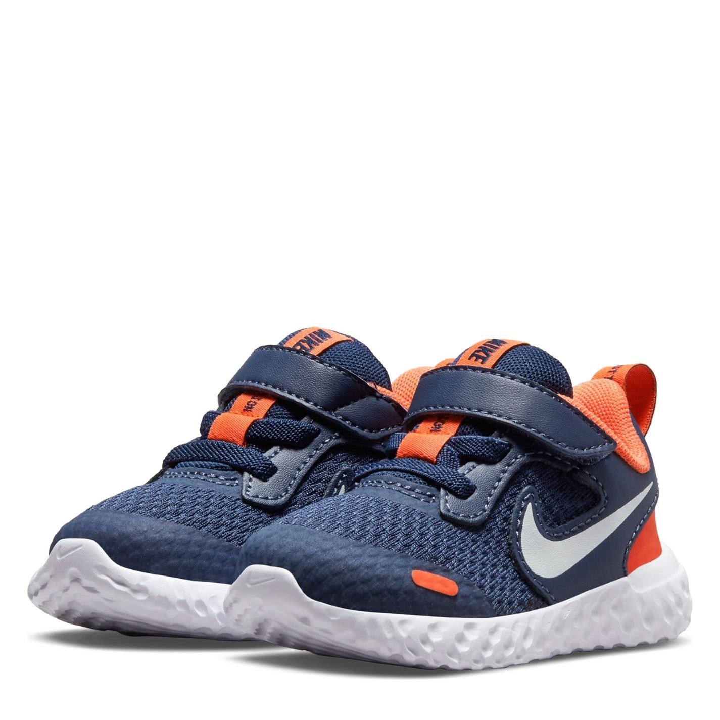 Nike Revolution 5 / Shoe pentru Bebelusi pentru Bebelusi bleumarin alb portocaliu