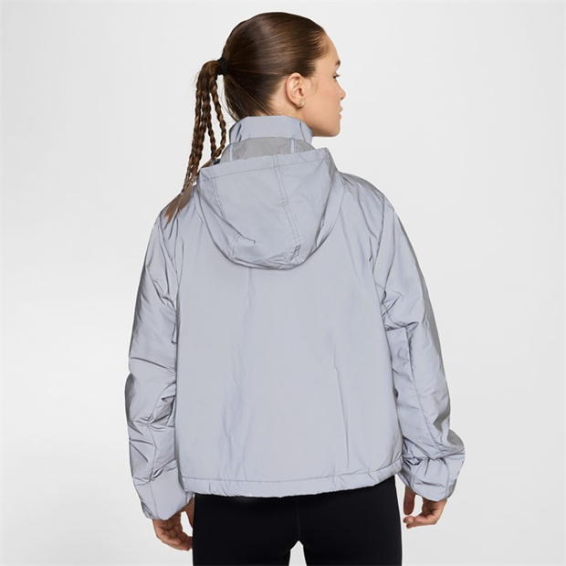 Nike RunDiv Rfct Jkt pentru femei reflect argintiu