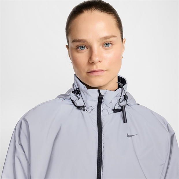 Nike RunDiv Rfct Jkt pentru femei reflect argintiu