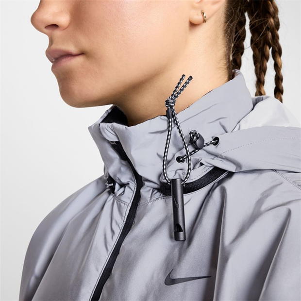 Nike RunDiv Rfct Jkt pentru femei reflect argintiu