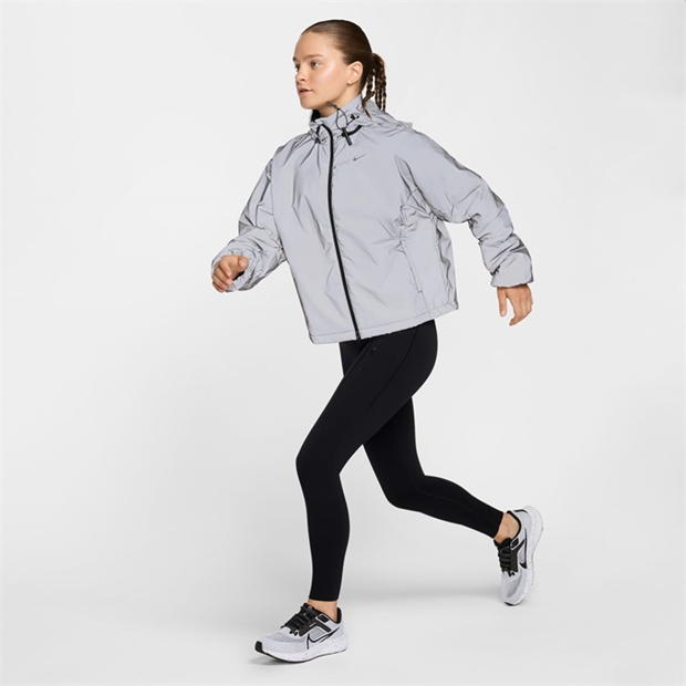 Nike RunDiv Rfct Jkt pentru femei reflect argintiu