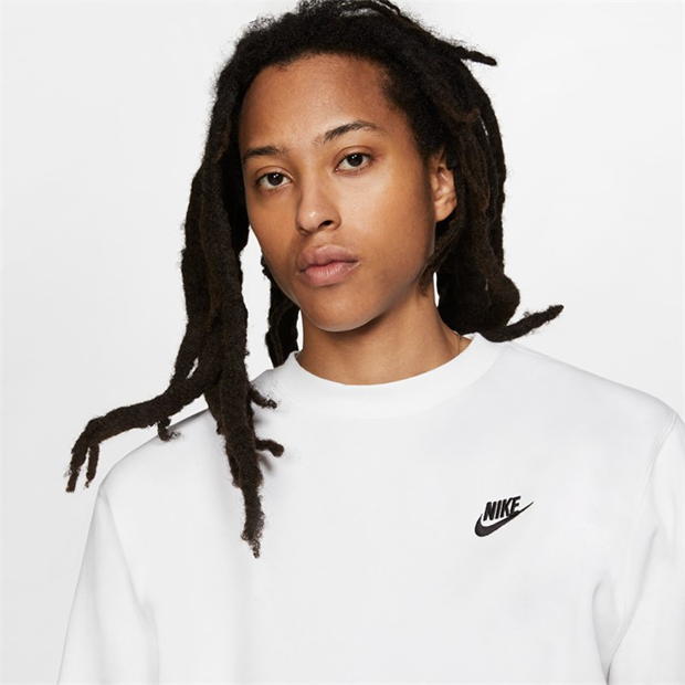 Nike Sportswear Club Crew alb negru