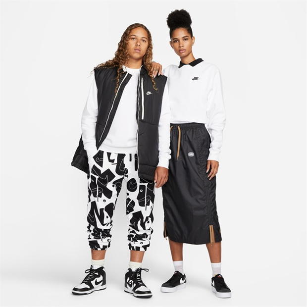 Nike Sportswear Club Crew alb negru