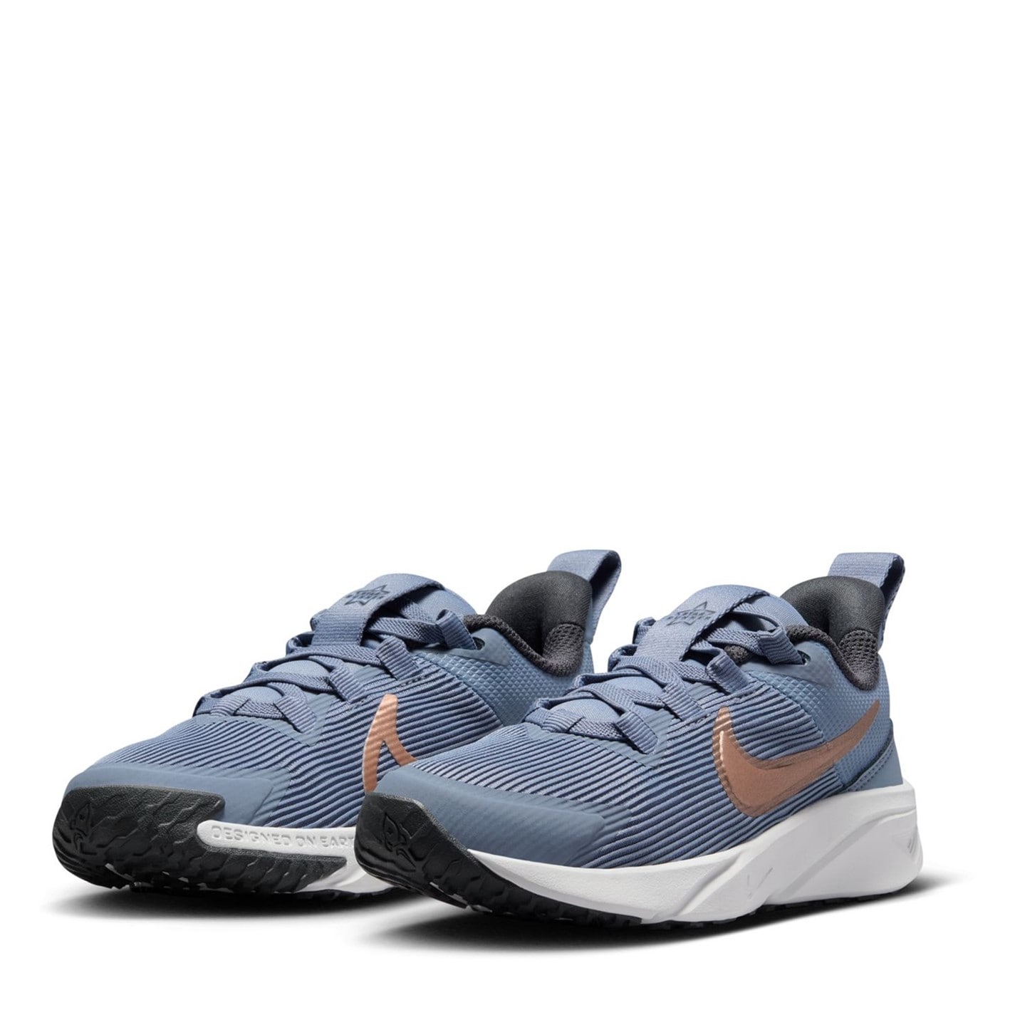 Nike Star Runner 4 Little Shoes pentru Copii gri roz