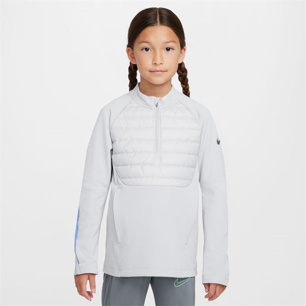 Nike Tottenham Hotspur Academy iarna Warrior Drill Top 2024 2025 Juniors gri inchis