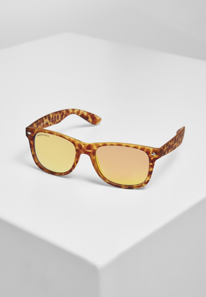 Ochelari de soare Likoma Mirror UC maro leopard Urban Classics portocaliu