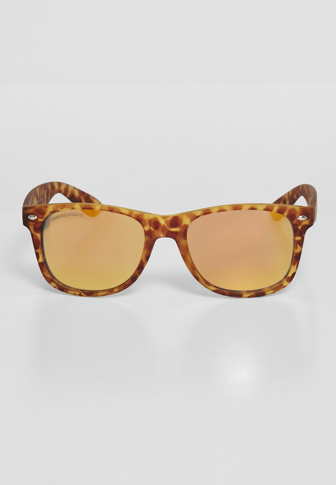 Ochelari de soare Likoma Mirror UC maro leopard Urban Classics portocaliu