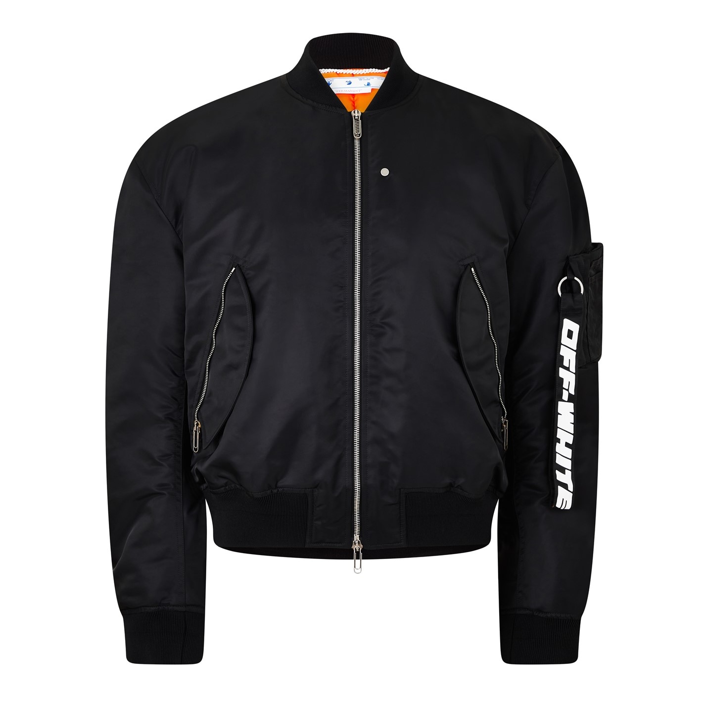 OFF alb Off Logo Bomber pentru barbati negru