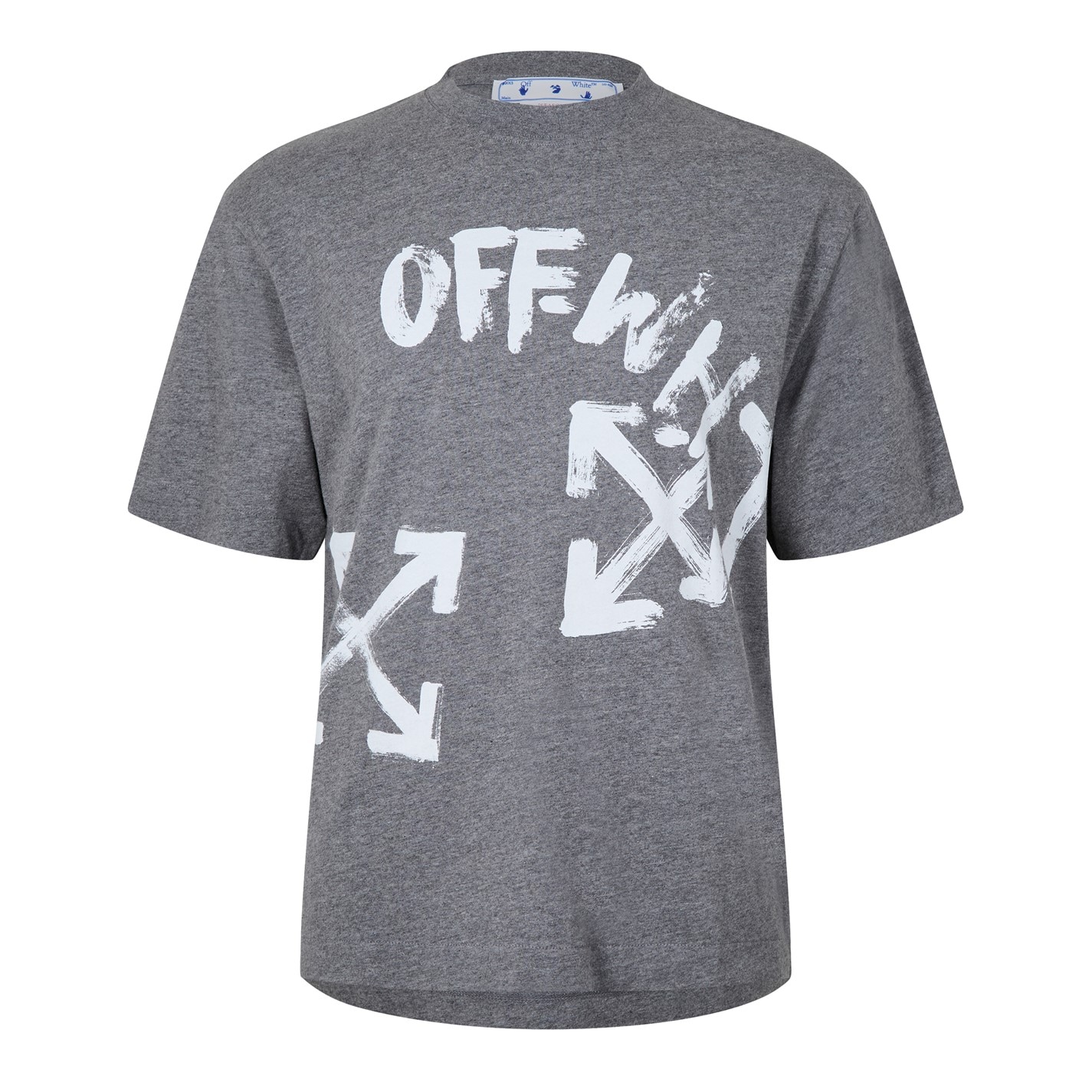 OFF alb Off Skate cu maneca scurta T pentru barbati gri