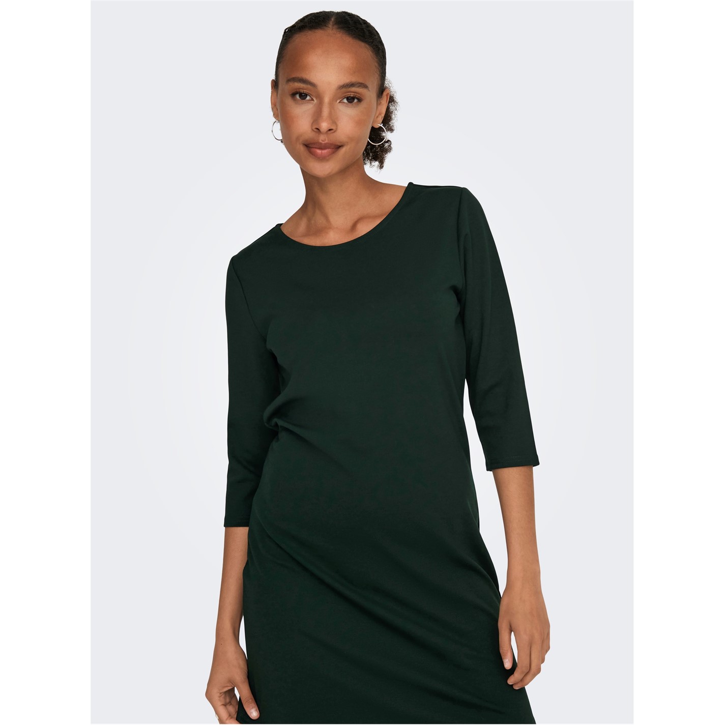 Rochie Only Brilliant trei quarterSleeve Jersey verde grove