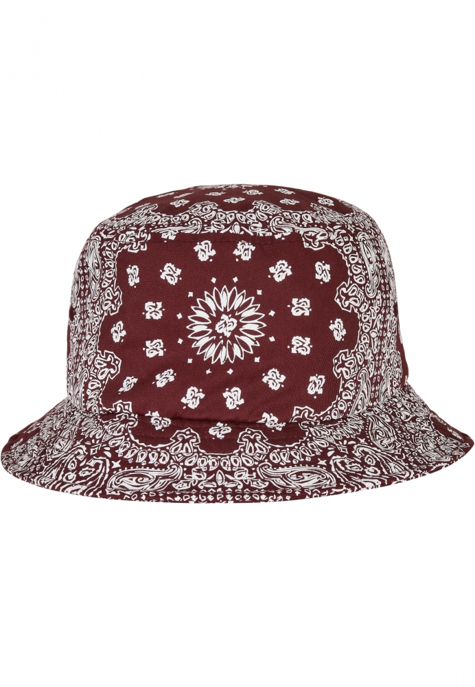 Palarii Bandana Print rosu alb Flexfit