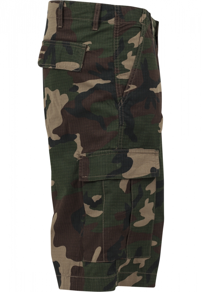 Pantalon cargo cu tur lasat wood camuflaj Urban Classics