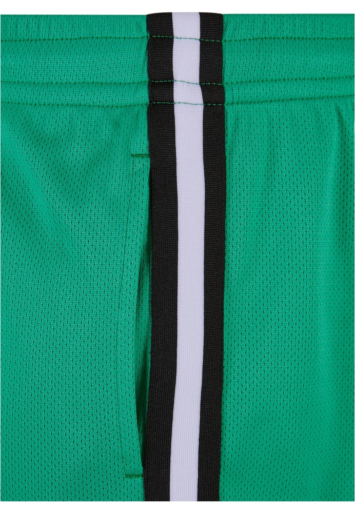 Pantalon hip hop cu dungi verde negru Urban Classics alb