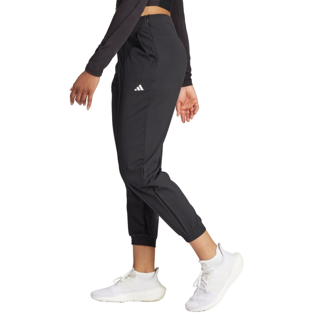 Pantaloni adidas Aeroready Train Essentials Minimal Branding Woven negru IJ5923 pentru Femei