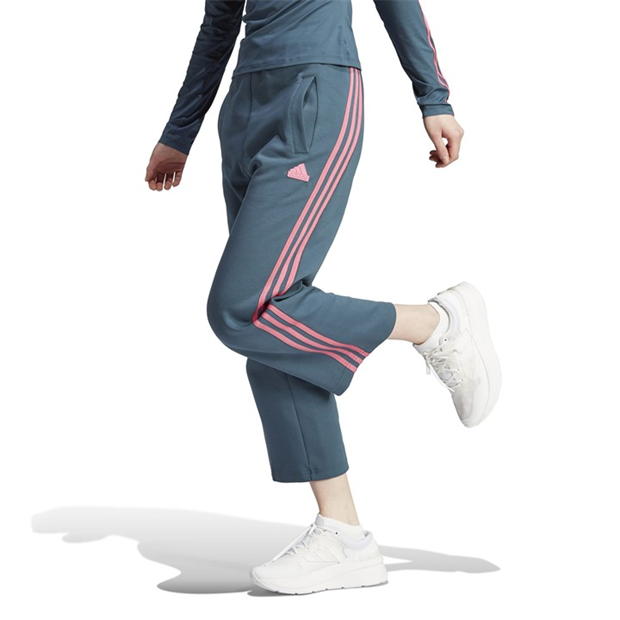 Pantaloni adidas W Fi 3S femei turcoaz