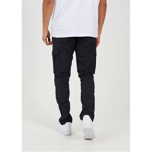 Pantaloni Brave Soul Taslan Cargo negru