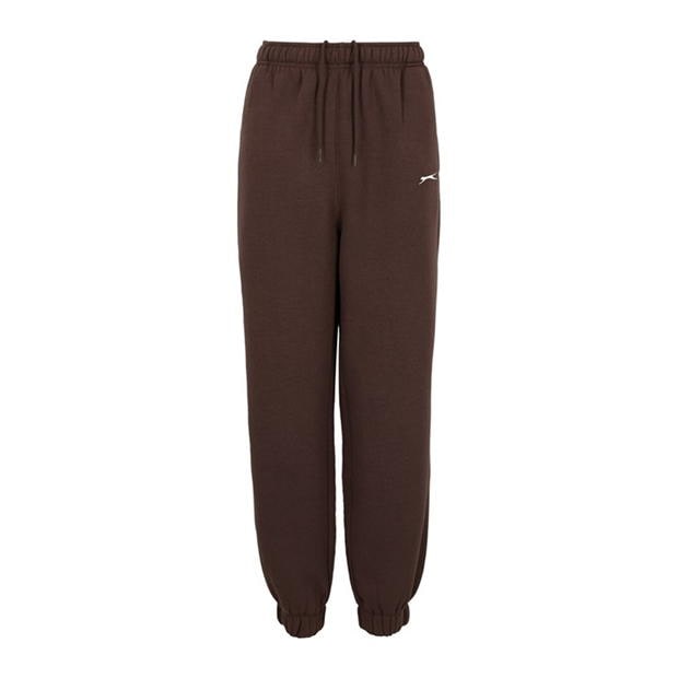 Pantaloni caldurosi Slazenger cu mansete pentru femei maro