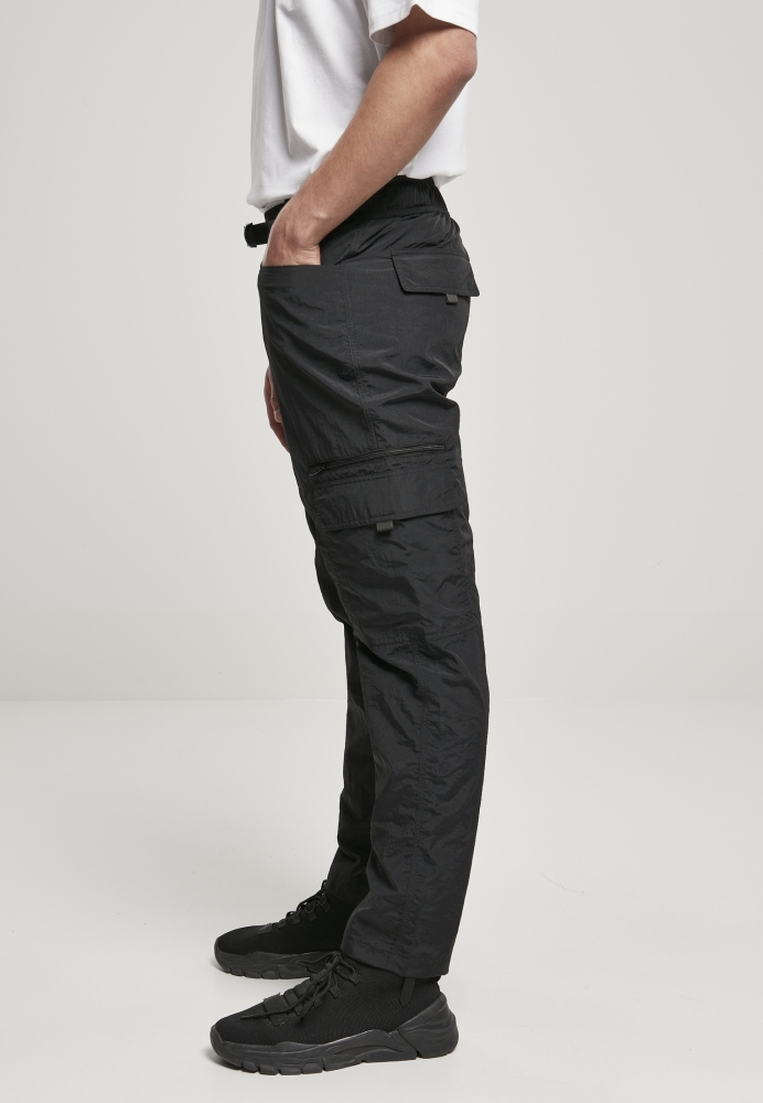 Pantaloni Cargo ajustabil nailon negru Urban Classics