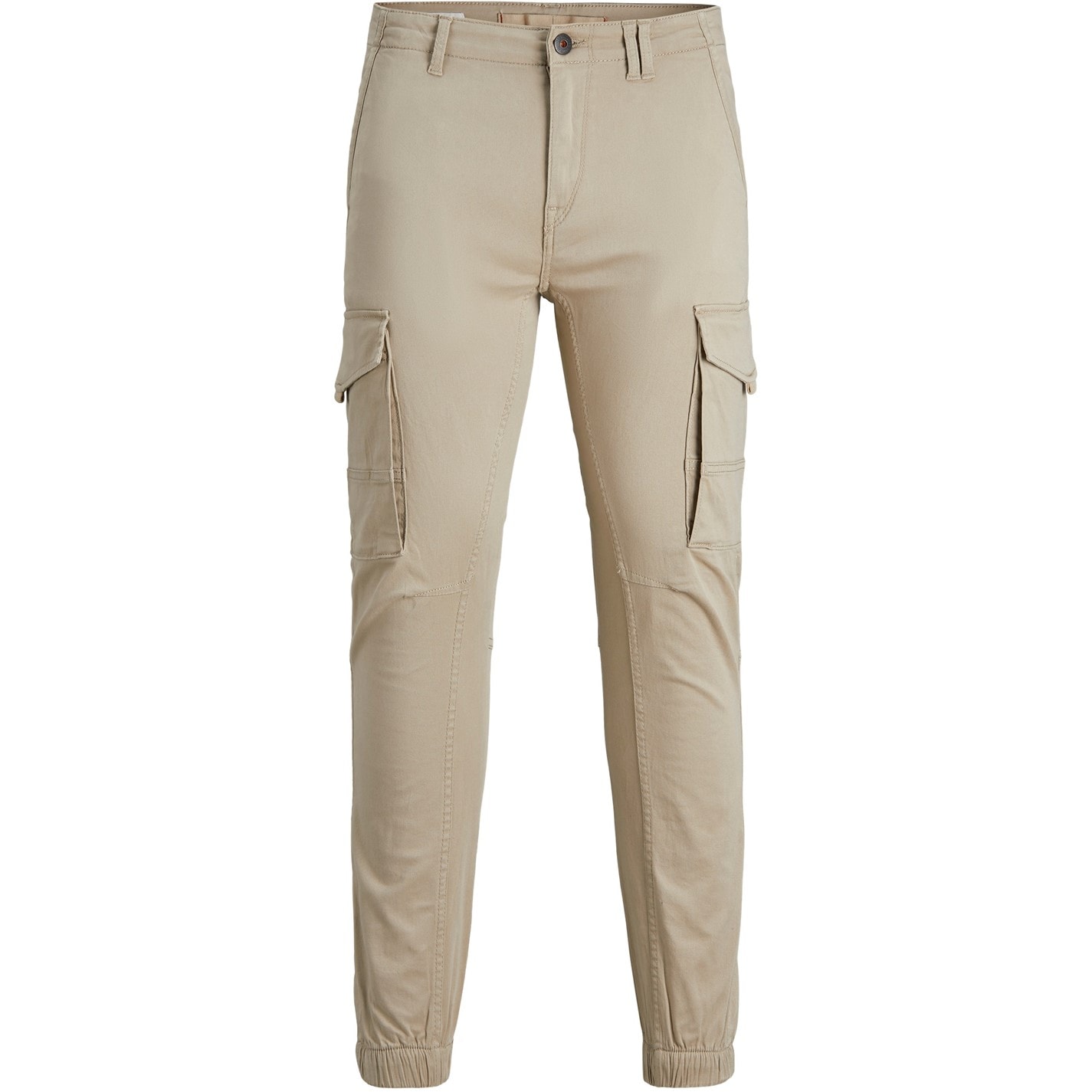 Pantaloni Cargo Jack and Jones Paul Flake Slim Stretch cu mansete pentru copii bej