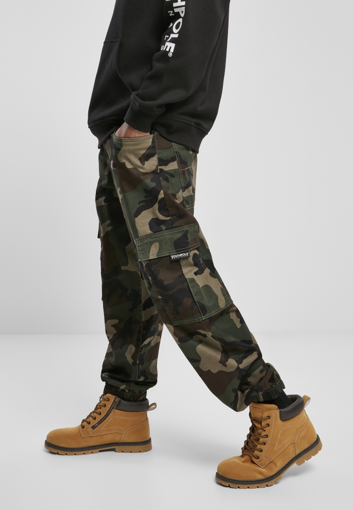 Pantaloni Cargo Southpole Camo wood camuflaj