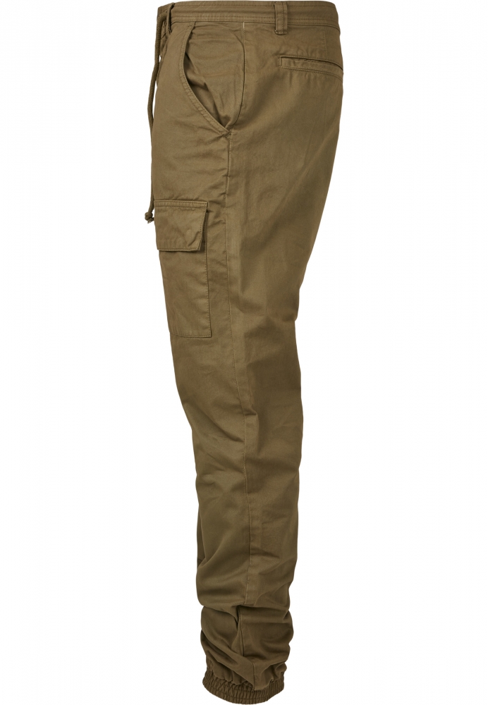 Pantaloni cargo sport cu buzunar in fata oliv Urban Classics