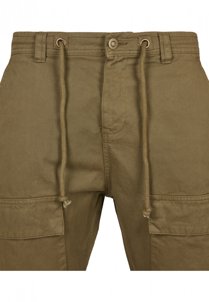 Pantaloni cargo sport cu buzunar in fata oliv Urban Classics