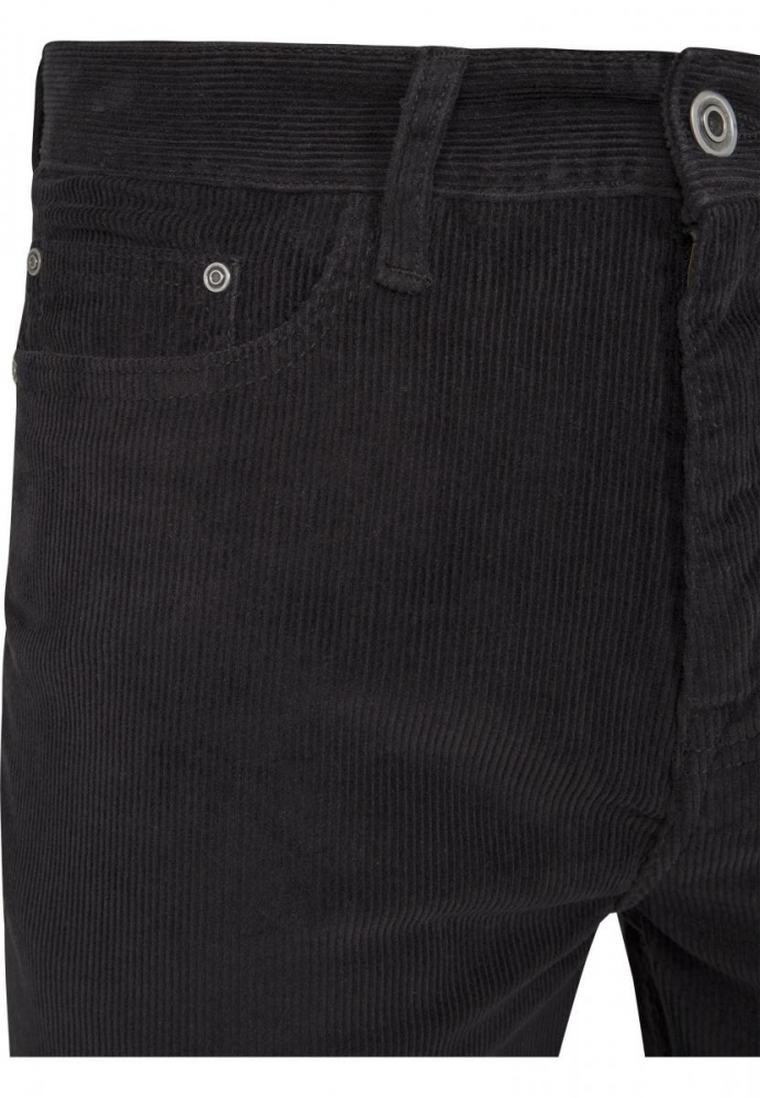 Pantaloni Corduroy 5 cu buzunar negru Urban Classics