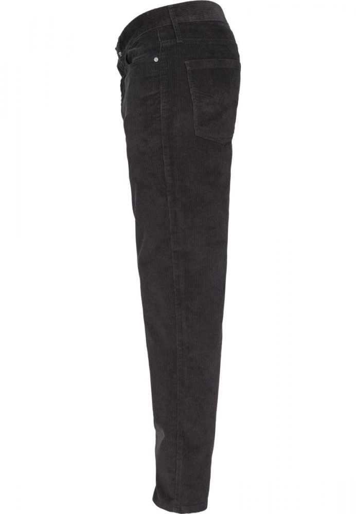 Pantaloni Corduroy 5 cu buzunar negru Urban Classics