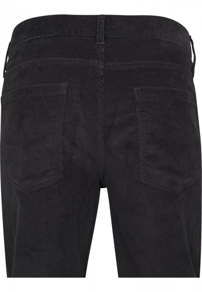 Pantaloni Corduroy 5 cu buzunar negru Urban Classics