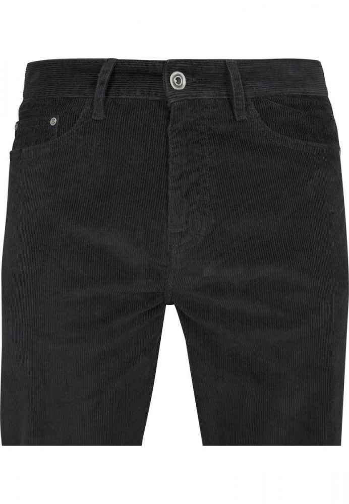 Pantaloni Corduroy 5 cu buzunar negru Urban Classics