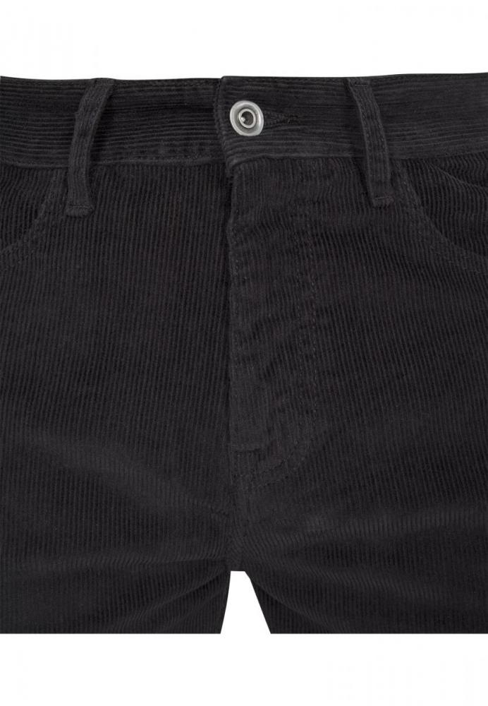 Pantaloni Corduroy 5 cu buzunar negru Urban Classics