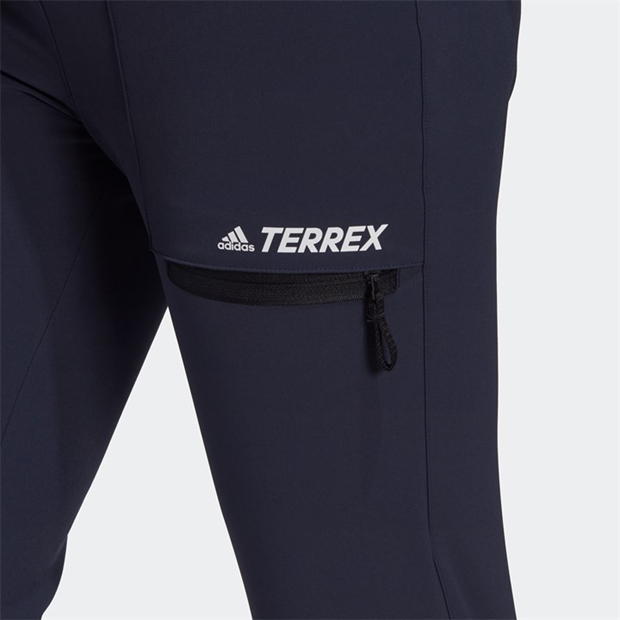 Pantaloni de trening adidas Terrex Yearound Soft Shell pentru Femei legend albastru