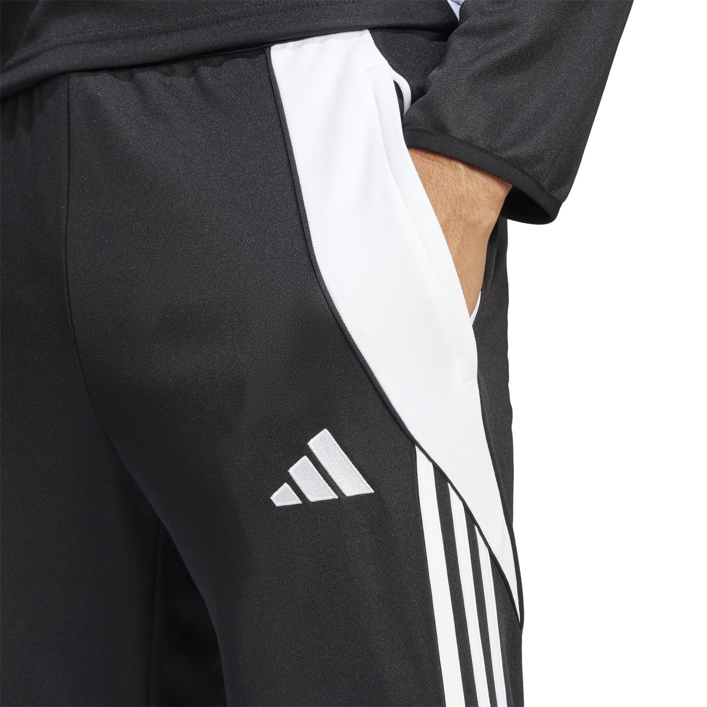 Pantaloni de trening adidas Tiro 24 Slim antrenament negru alb