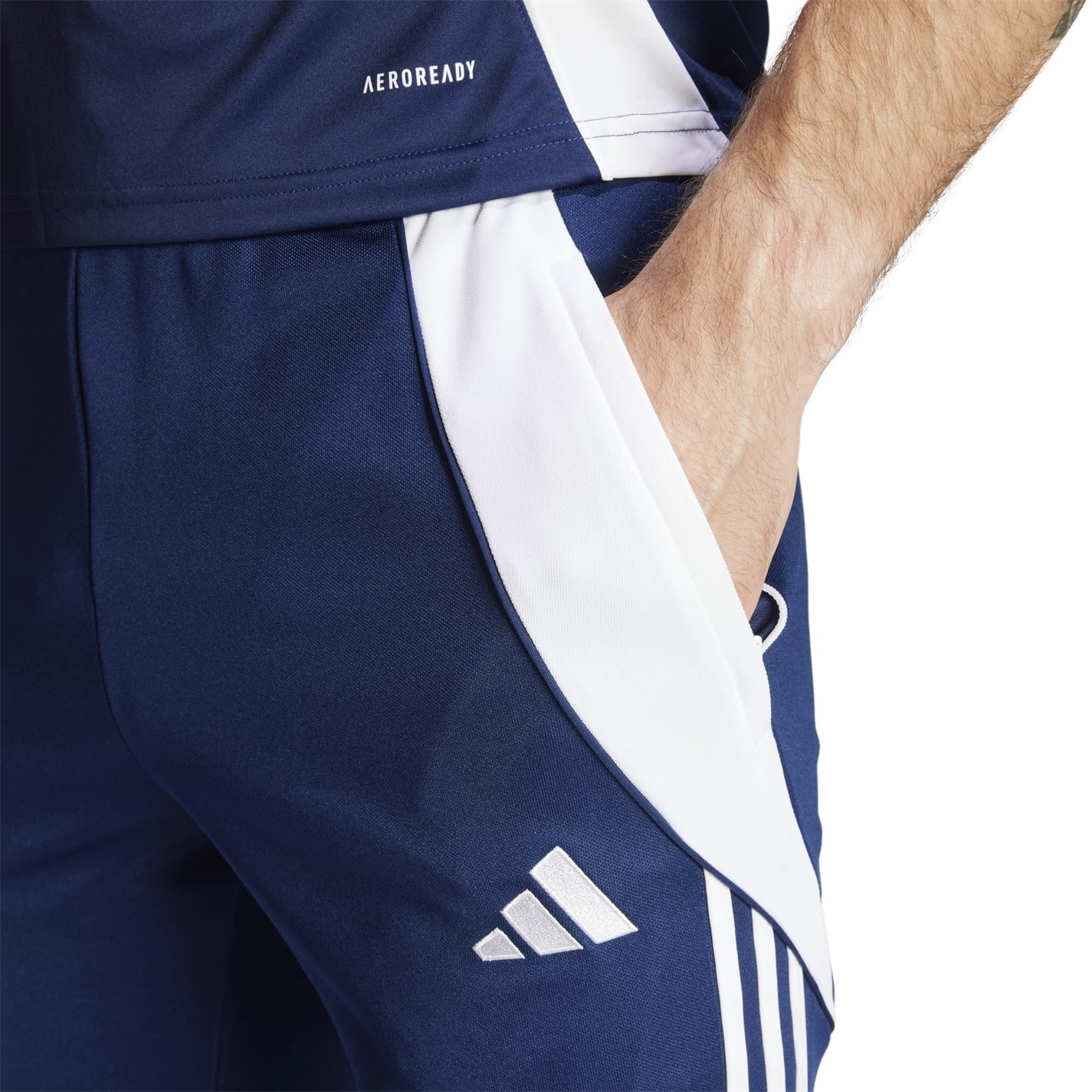 Pantaloni de trening adidas Tiro 24 Slim antrenament team bleumarin alb