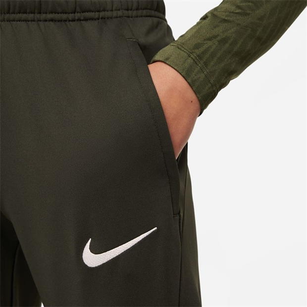 Pantaloni de trening Nike Barcelona Strike 2023 2024 Juniors bej alb