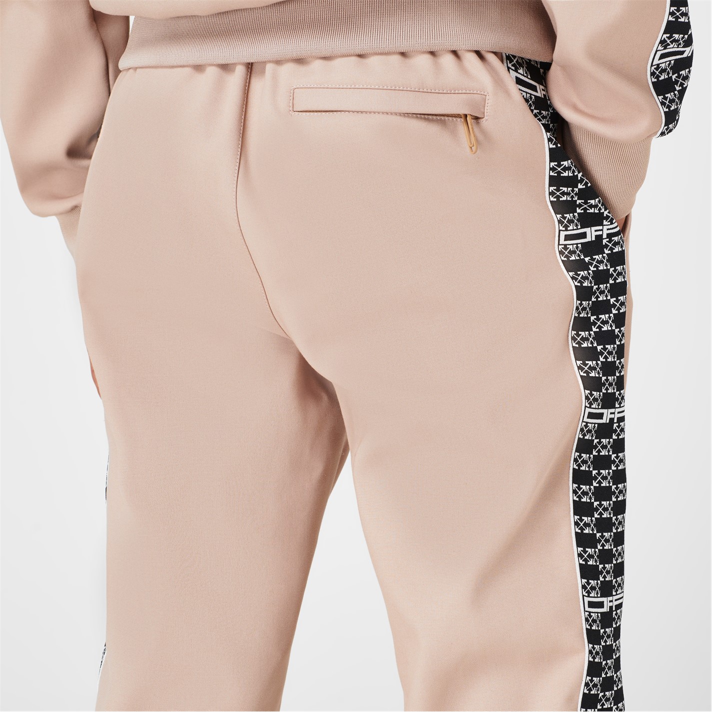 Pantaloni de trening OFF alb Arrows Tape maro