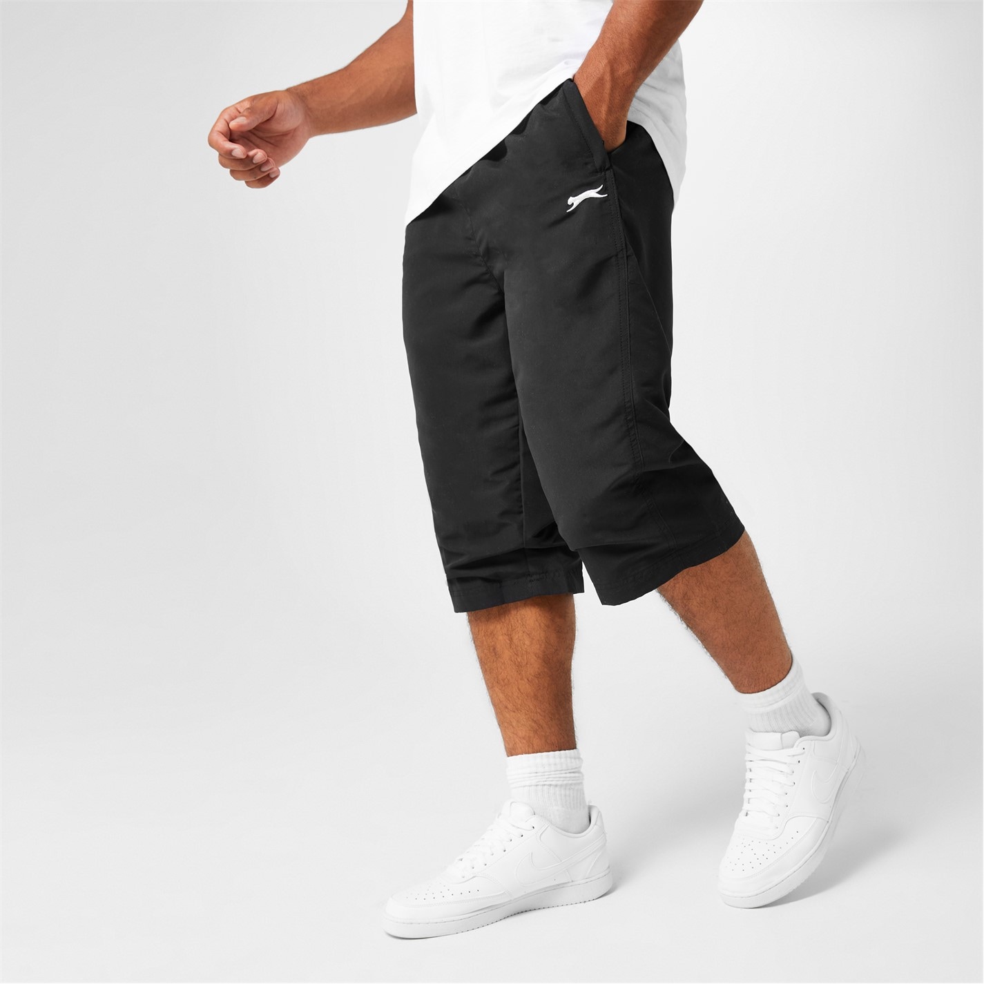 Pantaloni de trening Slazenger trei quarterLength pentru Barbati negru